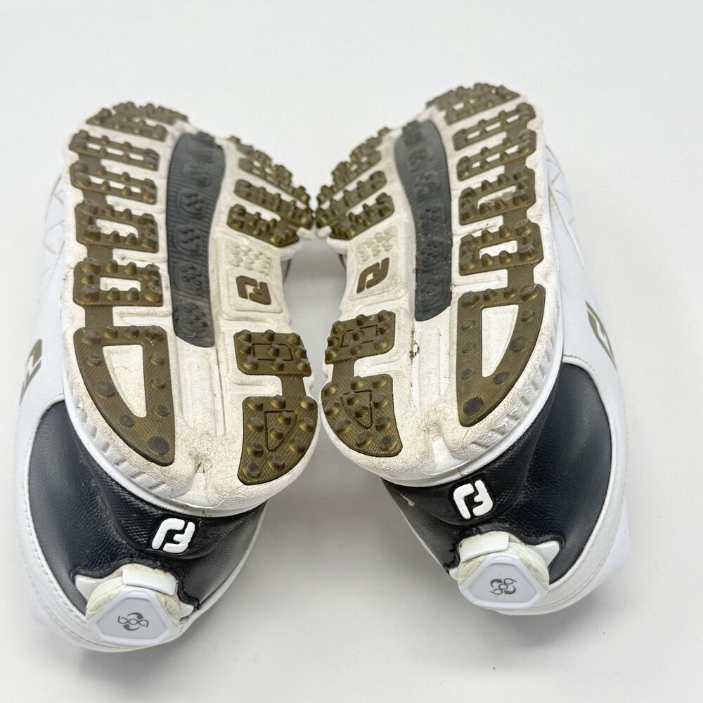 Footjoy Pro SL BOA Golf Shoes Mens 10 M White Black Leather Spikeless 53596 - Picture 16 of 16